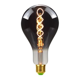 A110 Electroplating Smoke Grey Warm Light LED Bulb Retro Lamp