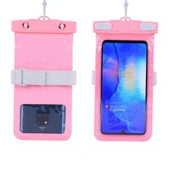 Tteoobl Diving Phone Waterproof Bag Can Be Hung Neck Or Tied Arm, Size: Extra 7.2 Inch(Pink)