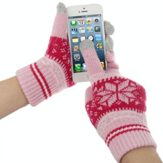 Multifunctional Three Fingers Touch Screen Wool Warm Gloves, For iPhone, Galaxy, Huawei, Xiaomi, HTC, Sony, LG and other Touch S