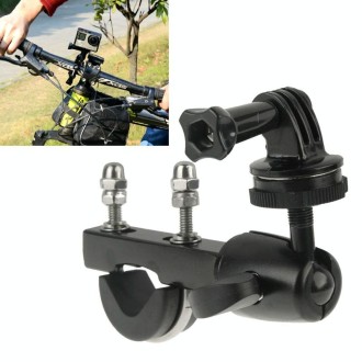 Handlebar Seatpost Big Pole Mount Bike Moto Bicycle Clamp with Tripod Mount Adapter & Screw for GoPro Hero11 Black / HERO10 Blac