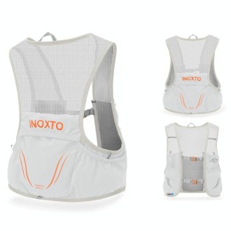 INOXTO Outdoor Cycling Off-Road Multifunctional Hydration Backpack, Size: Large(Light Gray With Orange)