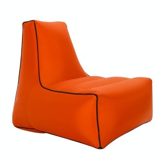 BB1082 Inflatable Sofa Inflatable Bed Outdoor Folding Portable Air Sofa Size: 70 x 65 x 60cm(Orange)