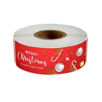 120sheets/roll Christmas Long Strip Gift Box Seal Sticker(M4)