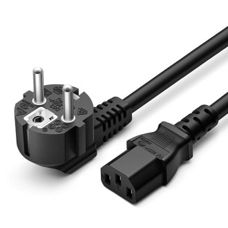 High Quality 3 Prong Style EU Notebook AC Power Cord, Length: 1.8m