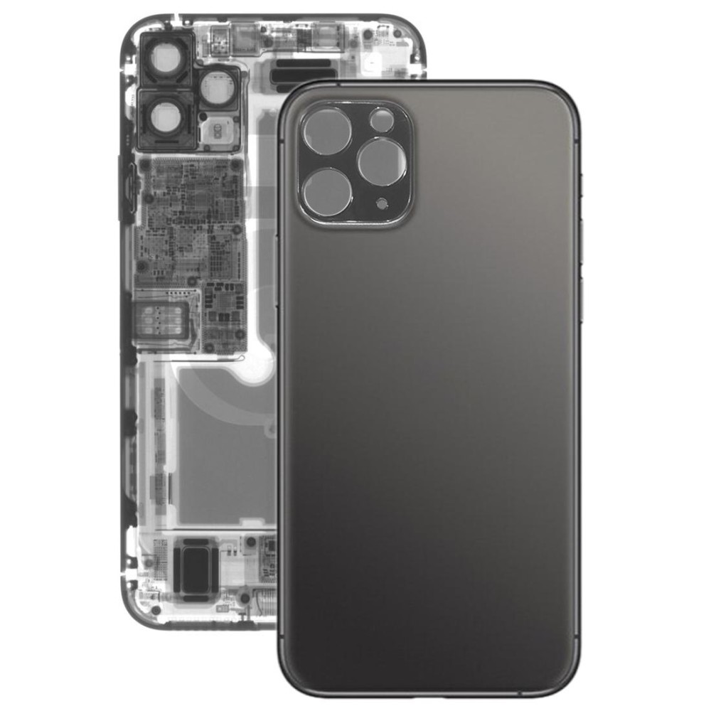 Back Battery Cover Glass Panel for iPhone 11 Pro(Black)