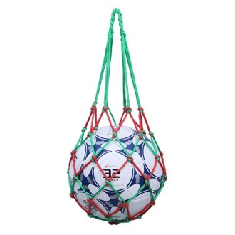 4 PCS Bold Solid Mesh Ball Storage Bag(Red Green)