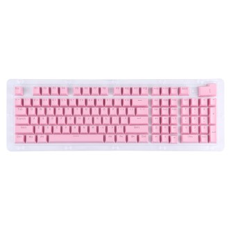 ABS Translucent Keycaps, OEM Highly Mechanical Keyboard, Universal Game Keyboard (Pink)