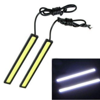 2 PCS 6W 400 LM 6000K DRL COB White Light Bar Car Light Source Waterproof Daytime Running Lights, DC 12V