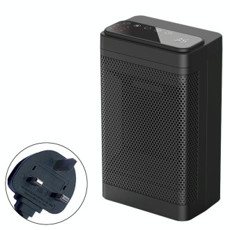 Office Household Mute Desktop Shaking Head Electric Heaters, Spec: Screen (UK Plug)