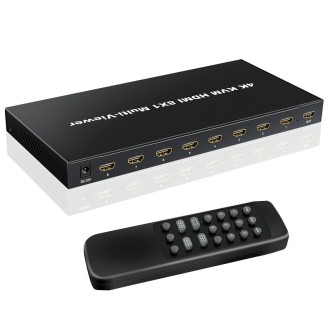 NK-E80 4K 30Hz 8 In 1 Out HDMI 8-way Screen Splitter KVM Switch(AU Plug)