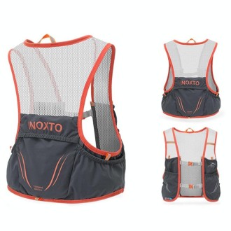 INOXTO Outdoor Cycling Off-Road Multifunctional Hydration Backpack, Size: Small(Dark Gray With Orange)