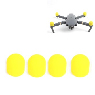 4 PCS Motor Protective Cover Motors Silicone Cap Protector for DJI Mavic Pro(Yellow)