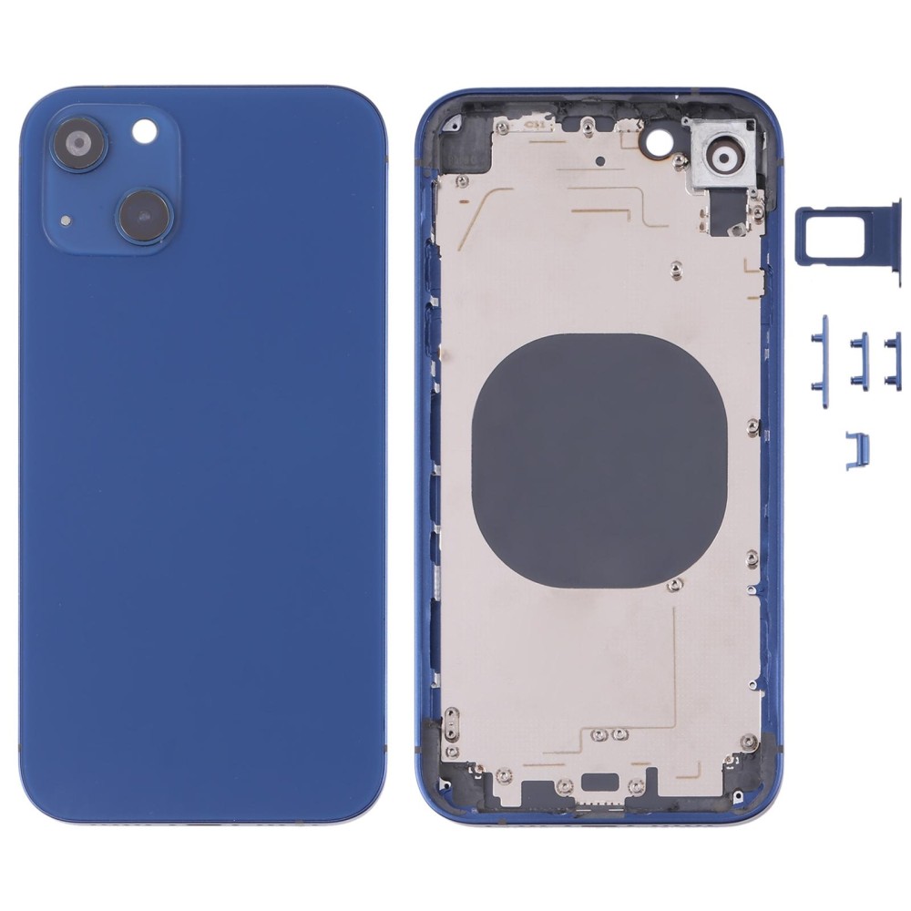 Back Housing Cover with Appearance Imitation of iP13 for iPhone XR(Blue)