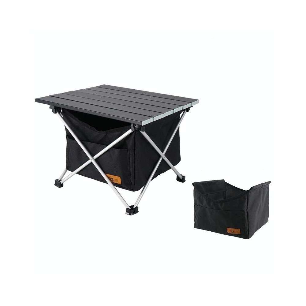 CLS Outdoor Folding Picnic Table Storage Hanging Bag Portable Invisible Pocket Storage Hanging Pocket,Style: Black Table + Small