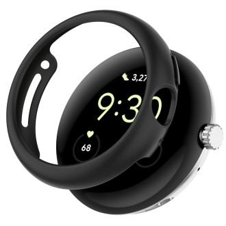 For Google Pixel Watch 2 Half Pack Hollow PC Watch Protective Case(Black)