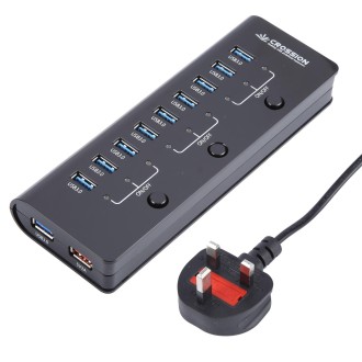 ORICO 10 Port USB3.0 12V 4A HUB Power Adapter, Plug:UK Plug