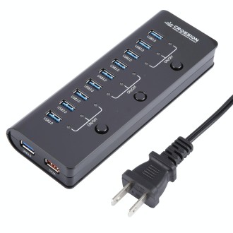 ORICO 10 Port USB3.0 12V 4A HUB Power Adapter, Plug:US Plug