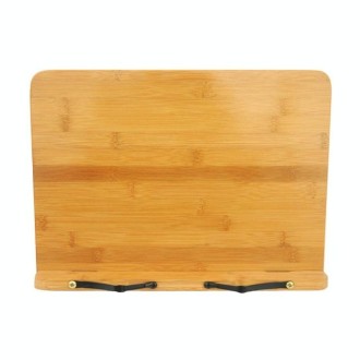 Wood Tablet Bookends Bracket Cookbook Textbooks Document Bamboo Foldable Reading Rest Book Stand, Type:Light Board Medium