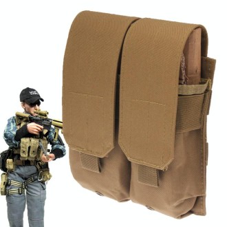 Duplex Canvas Clips Pouch with Quick Release Buckles