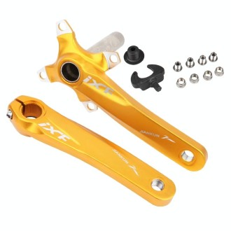 JIANKUN IXF Mountain Bike Hollow Crank Modified, Style:Left and Right Crank(Yellow)