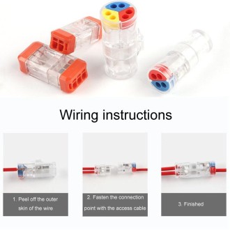 4pcs Direct Insertion Of Quick Terminal Block Wire Connector Clamps, Model: NC-736