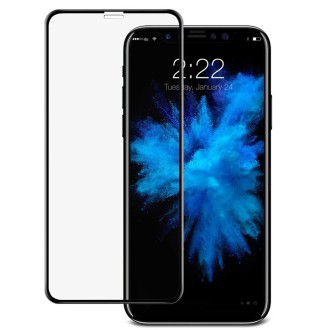 For iPhone X IMAK 9H Surface Hardness Full Screen Tempered Glass Film (Black)