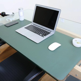 Multifunction Business PU Leather Mouse Pad Keyboard Pad Table Mat Computer Desk Mat, Size: 80 x 40cm(Green)