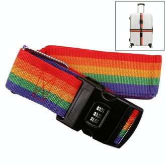 Luggage Strap Cross Belt Adjustable Packing Band Belt Strap with Password Lock for Luggage Travel Suitcase(Colour)