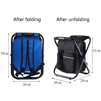 Multifunctional Folding Stool Portable Ice Pack Stool Lightweight Outdoor Stool(Blue)