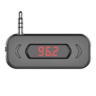 Doosl DSER116 Multifunctional Car FM Transmitter Wireless Music Receiver with 3.5mm Jack & LCD Display, Support Hands-free Call(