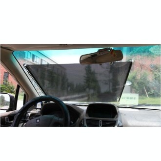 Foldable Car Insulation Curtain,Black,Size: 125 x 58cm