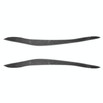 2 PCS / Set Carbon Fiber Car Lamp Eyebrow Decorative Sticker for BMW X5/E70 2010-2012, Drop Glue Version