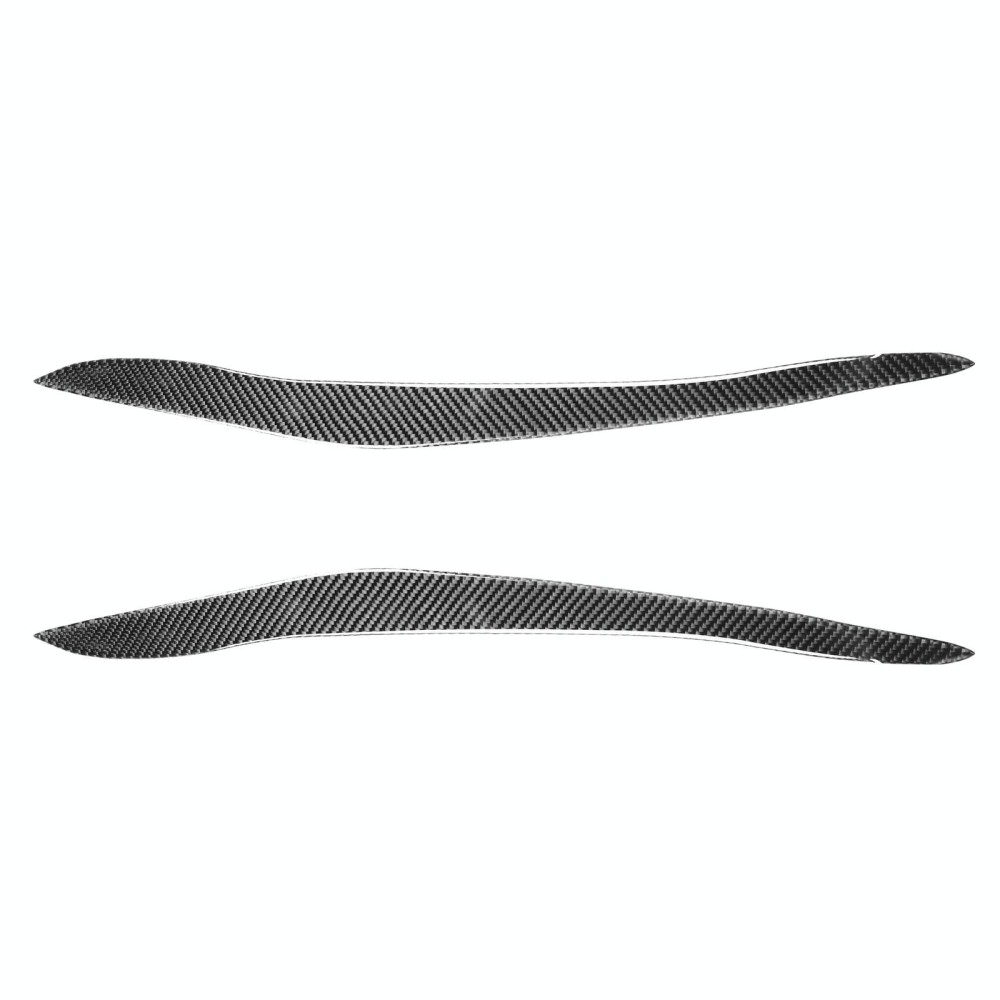 2 PCS / Set Carbon Fiber Car Lamp Eyebrow Decorative Sticker for BMW X5/E70 2010-2012, Drop Glue Version