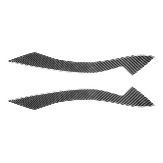 2 PCS / Set Carbon Fiber Car Lamp Eyebrow Decorative Sticker for BMW Z4 / E89 2009-2015, Drop Glue Version