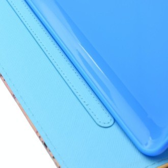 For Galaxy Tab S6 T860 Painted Horizontal Flat Leather Case with Sleep Function & Card Slot & Buckle Anti-skid Strip & Bracket &