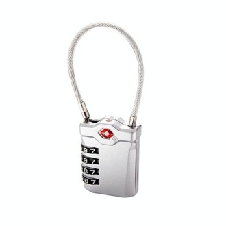 Zinc Alloy Red Dot Luggage Small Padlock Small Mini Code Lock(Silver)