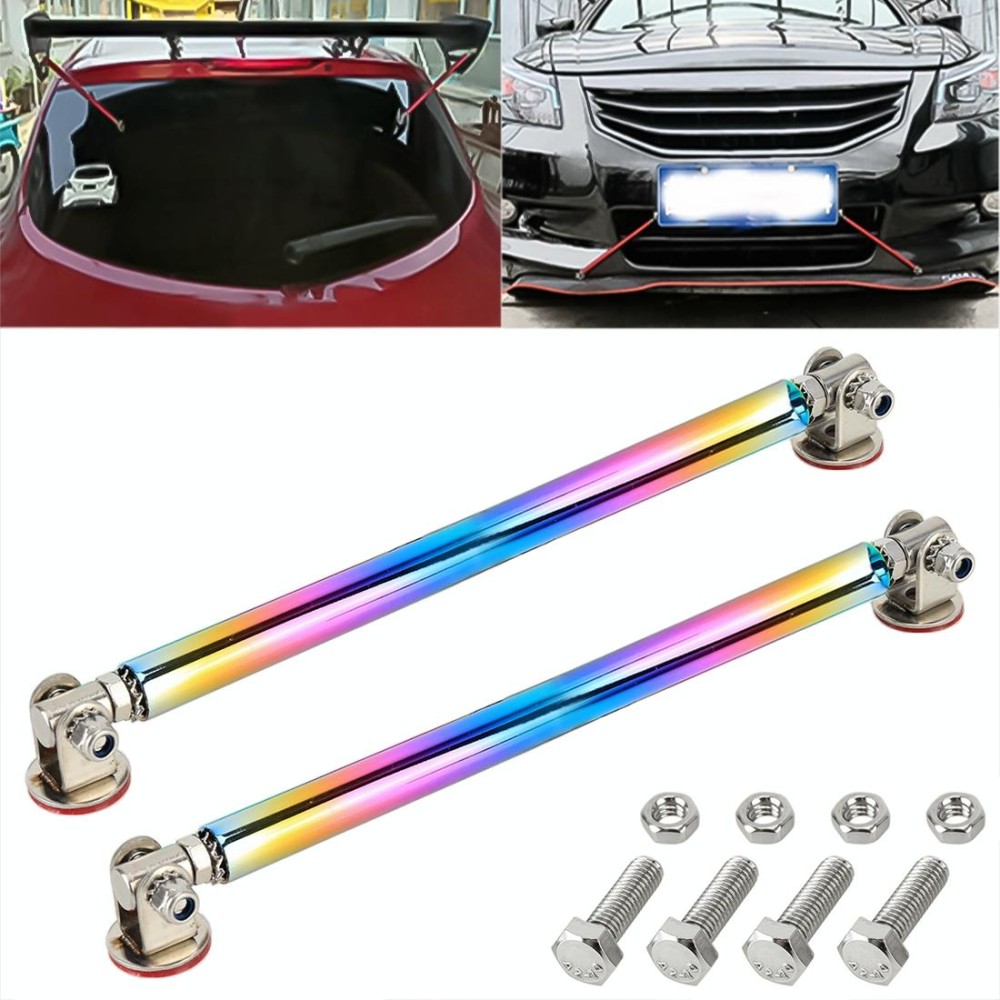 2 PCS Car Modification Adhesive Surrounded Rod Lever Front and Rear Bars Fixed Front Lip Back Shovel, Length: 15cm(Colour)