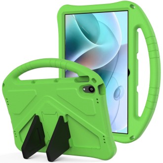 For Motorola Moto Tab G70 EVA Shockproof Tablet Case with Holder(Green)