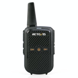 RETEVIS RT15 400-470MHz 16CHS Mini Two Way Radio Walkie Talkie, EU Plug(Black)