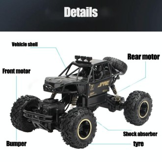 2.4GHz 4WD Double Motors Off-Road Climbing Car Remote Control Vehicle, Model:6255 (Red)