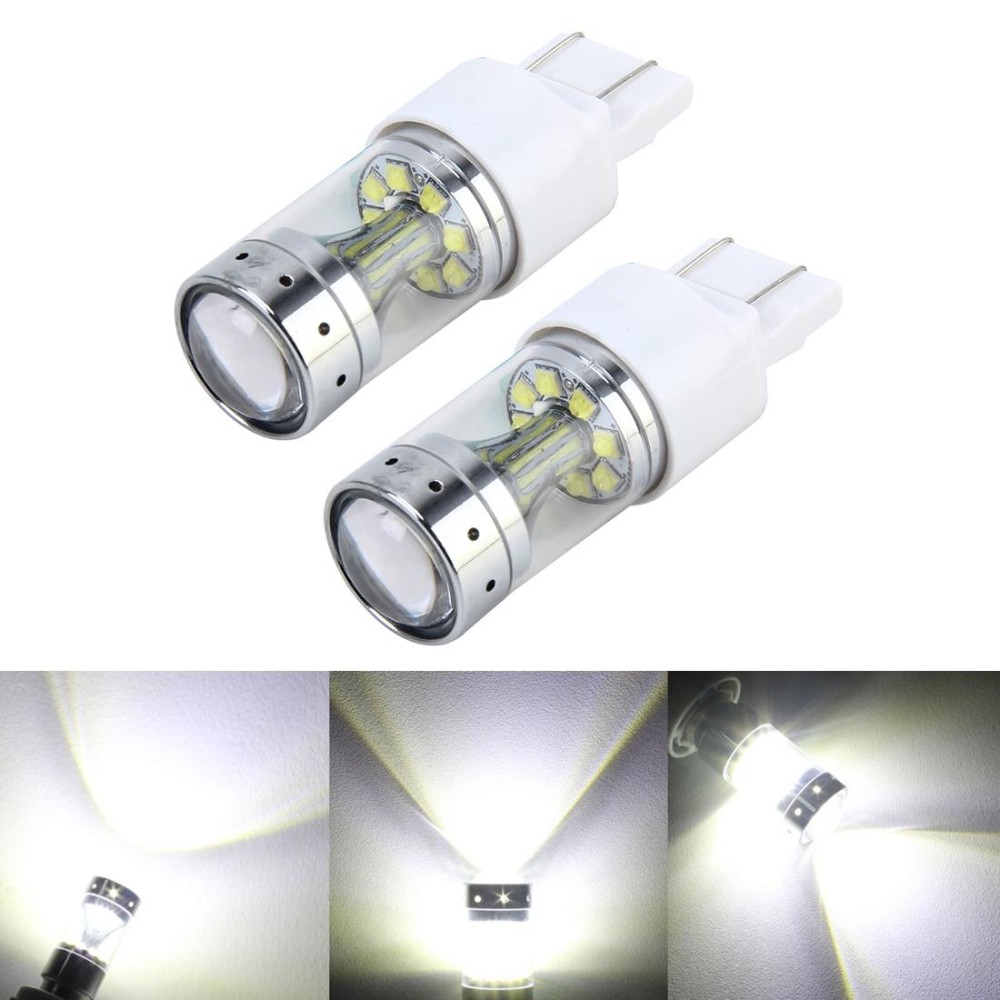 2 PCS 7443 60W Car Auto Brake Light with 12 CREE XB-D Lamps, DC 12V(White Light)