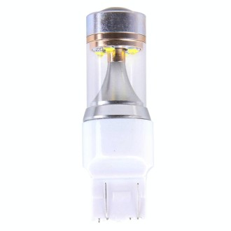 2 PCS T20/7443 350 LM 6000K Dual Wires 30W White Light 6 LED CREE Canbus Car Brake Light Bulb, DC 12V