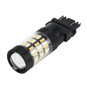 3157 5W 450LM 60LEDs DC 12V SMD-4014 Car Auto Brake Light Turn Signal Lights Car Source (White Light+Yellow Light)