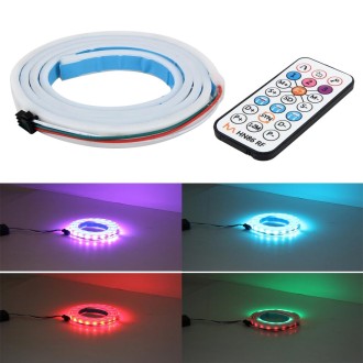 1.2m Car Auto Waterproof Universal Rear Colorful Flowing Light Tail Box Lights with RF Wireless Remote Control and Tail Light Co