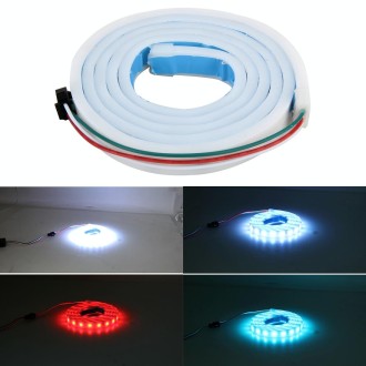 1.2m Car Auto Waterproof Universal Four Color Rear Flowing Light Tail Box Lights with Tail Light Controller, Ice Blue Light Driv