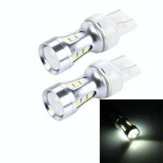 2 PCS 7443 10W 1000LM 6500K 18 SMD-3030 LED Car Brake Lights Turn Light, DC 12V(White Light)