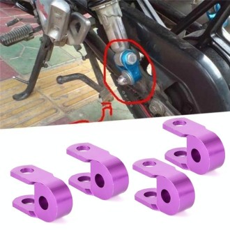 2 Pairs Shock Absorber Extender Height Extension for Motorcycle Scooter, Size: Small(Purple)