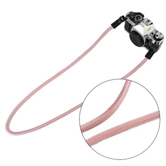 Climbing Rope Camera Strap SLR Camera Retro Wearable Shoulder Strap(Rose Gold)