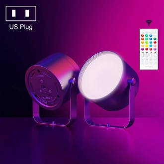 LUXCEO Mood2 RGB Atmosphere Fill Light Desktop Rhythm Pickup Lamp with Remote Control (US Plug)