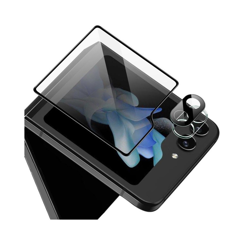 For Samsung Galaxy Z Flip5 5G imak High Definition Integrated Glass Lens Film + Glass Rear Screen Sticker Black Version